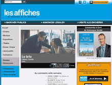 Tablet Screenshot of affiches.fr